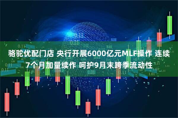 骆驼优配门店 央行开展6000亿元MLF操作 连续7个月加量续作 呵护9月末跨季流动性